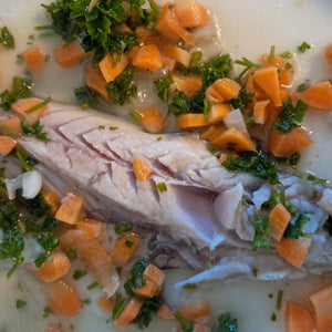 ceviche de poisson sous vide marinade